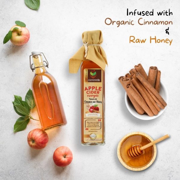 ACV Cinnamon & Honey Glass Bottle - 250 ml - 3rd Image