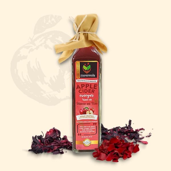ACV Hibiscus & Rose Glass Bottle - 250 ml - Front Image